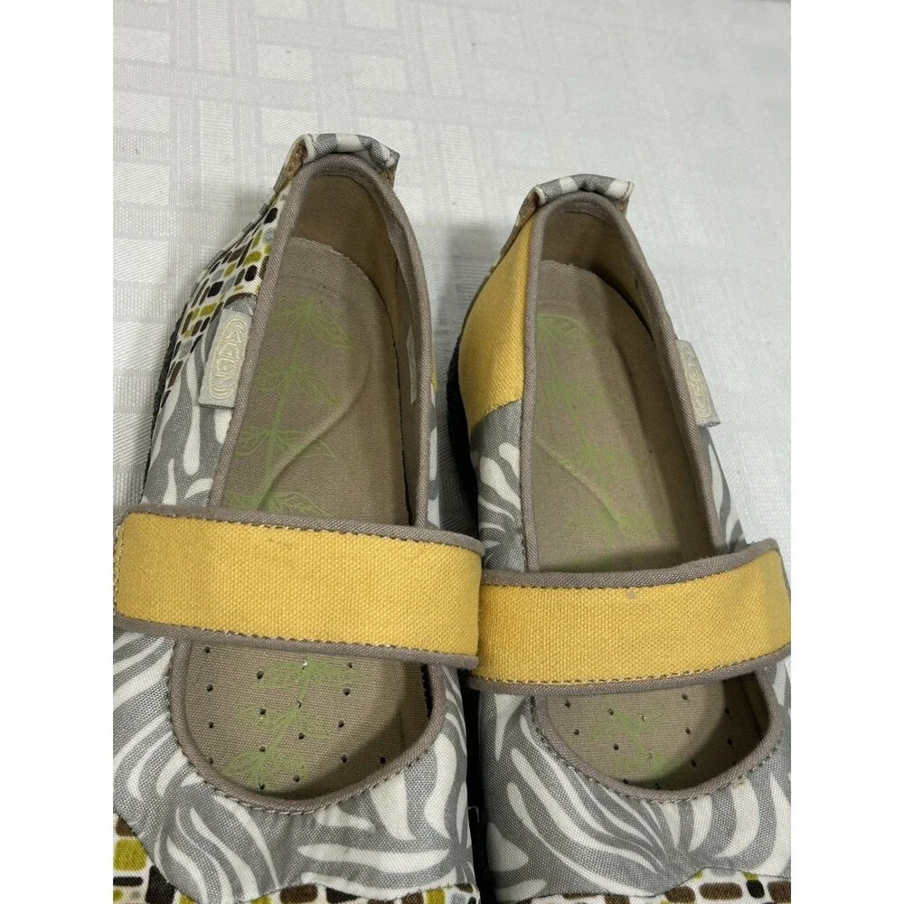 KEEN Mary Jane Harvest Mimosa Silver Zebra Loafer Flats Shoes Women's Size 9